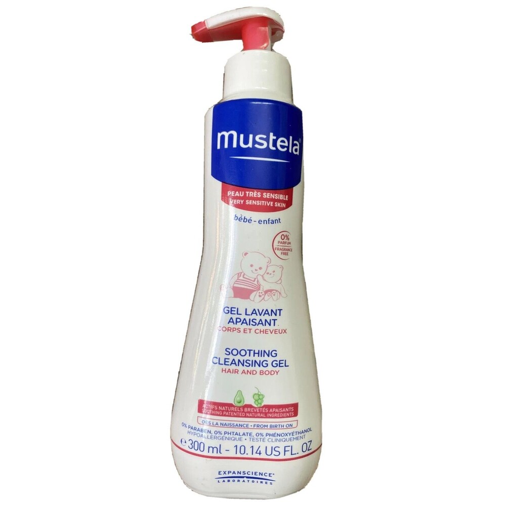 Mustela Soothing Cleansing Gel for Very Sensitive Skin Baby Body Wash Fragrance